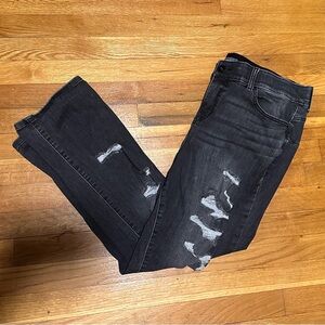 Torrid Black Distressed Boyfriend Jeans